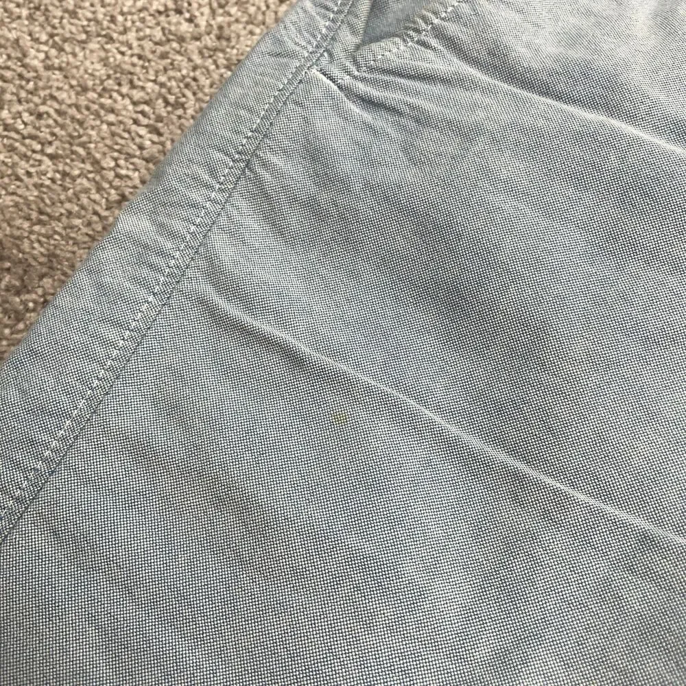 J.Crew Club Chino Shorts Mens Size 31 Blue Cotton Flat Front 11 Inch Casual